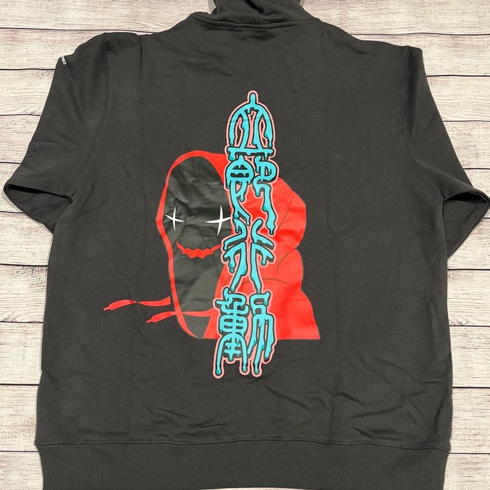 Robot’s face Hoodie XL Space Grey NWT - Picture 2 of 3